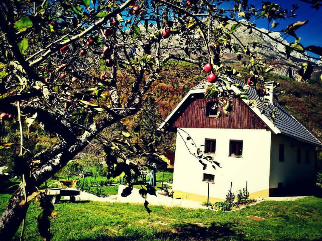 Ferienwohnung Apartmaji Katrc Soča Exterior foto